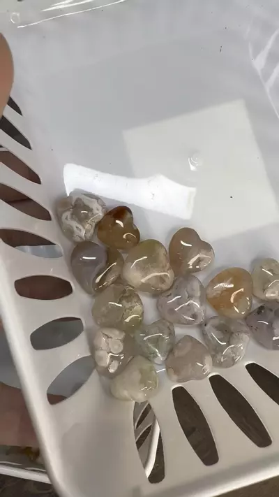 plant/$6|#3048 Flower Agate Heart - Mini-0-thumbnail