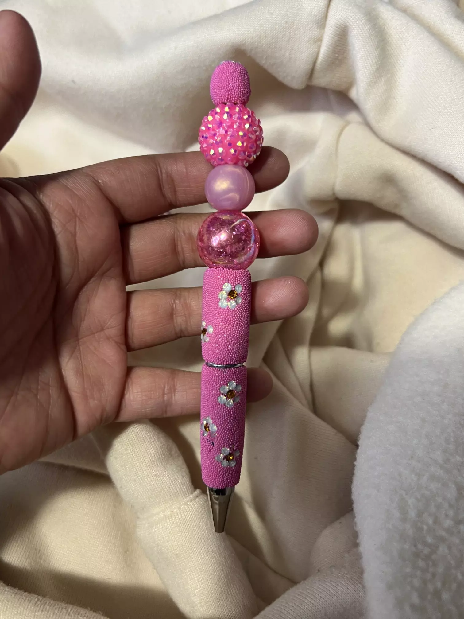 plant/Pink Flower Dazzle Pen-0
