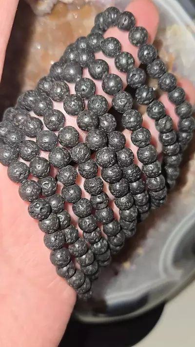 plant/Lava rock bracelets. Listing is for 1 bracelet. I have 9 available-1-thumbnail