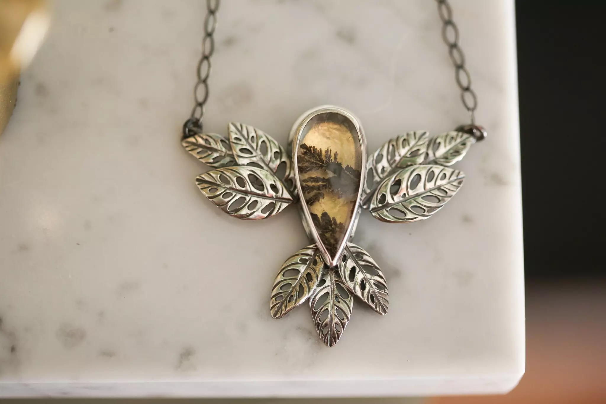plant/Monstera Adansonii Necklace-1