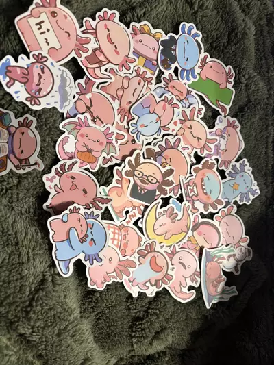 plant/10 Ct of Axolotl Stickers-0-thumbnail