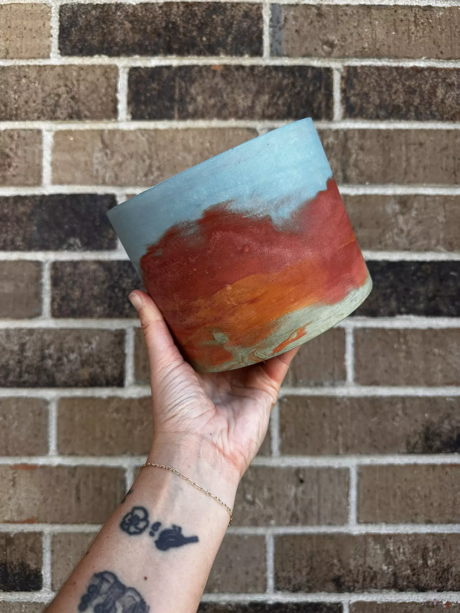 plant/Rainbow planter! With drainage hole-0