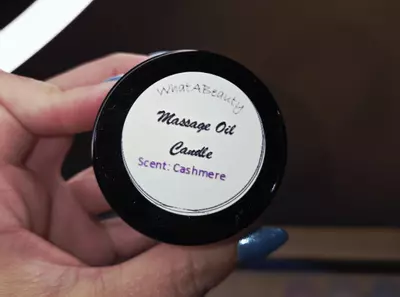 plant/4oz Massage Oil candle-0-thumbnail