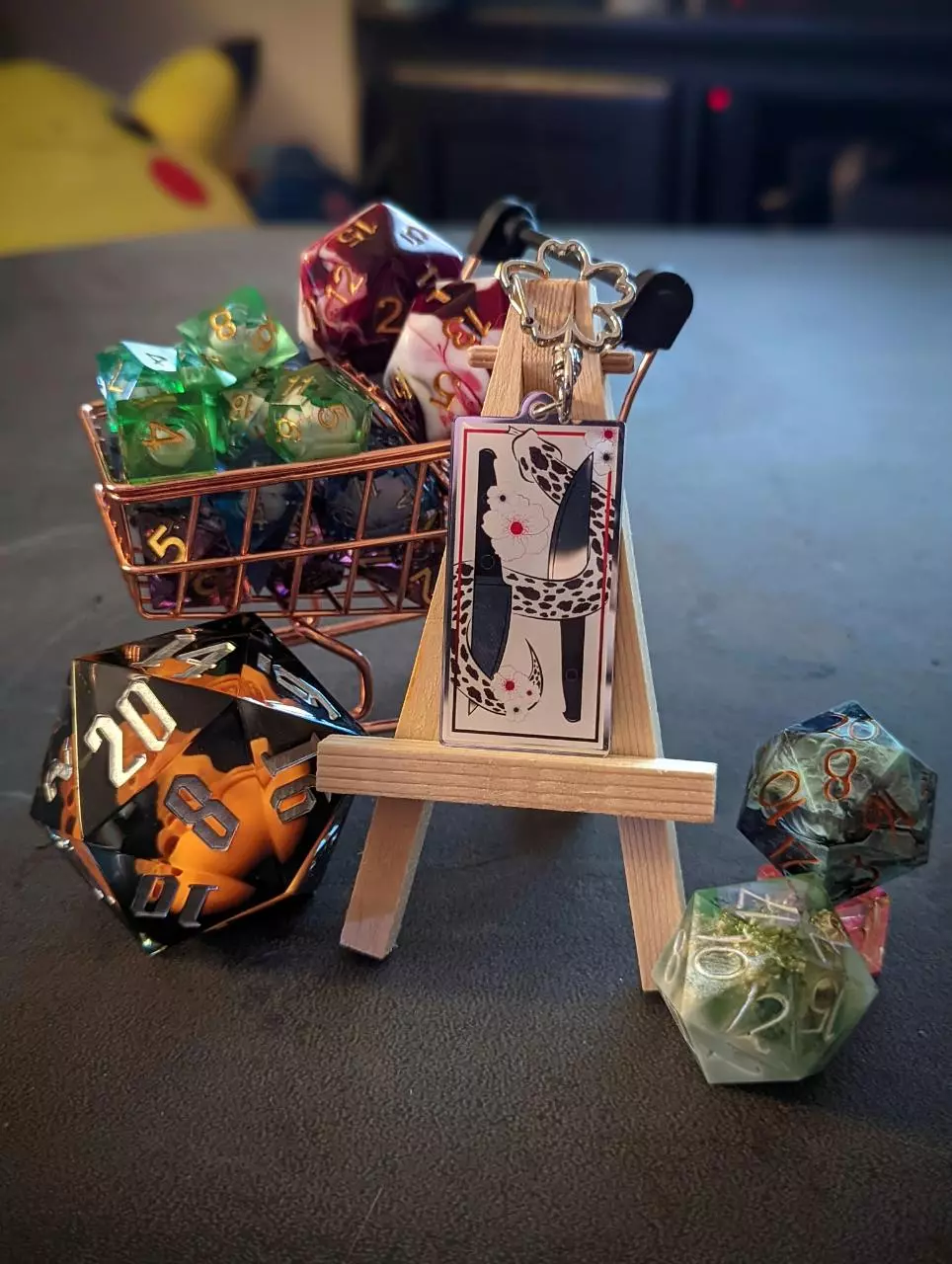 plant/TwinSnakeKnives Mirror Acrylic Keychain-0