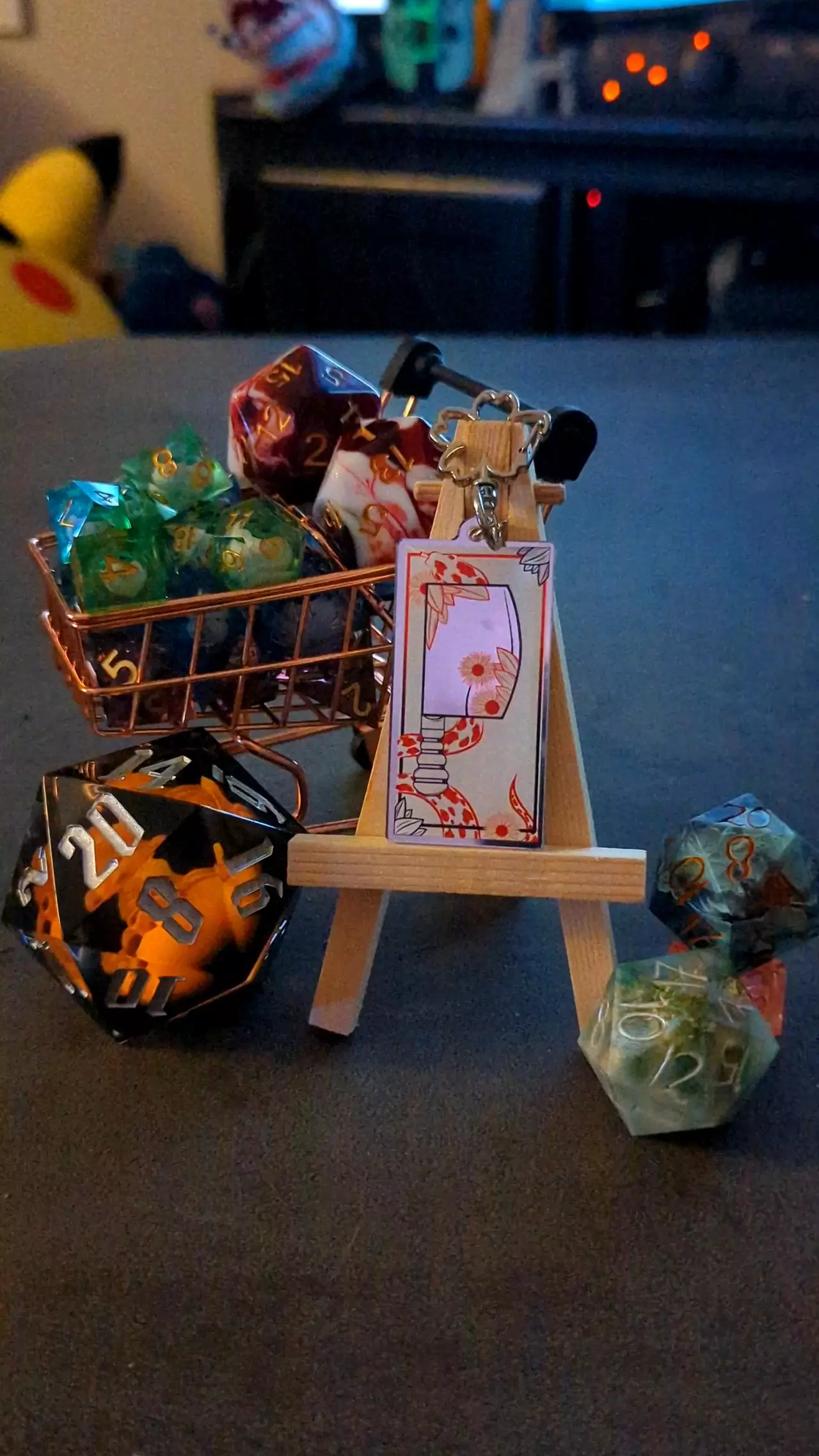 plant/ButcherKnife Mirror Acrylic Keychain-1