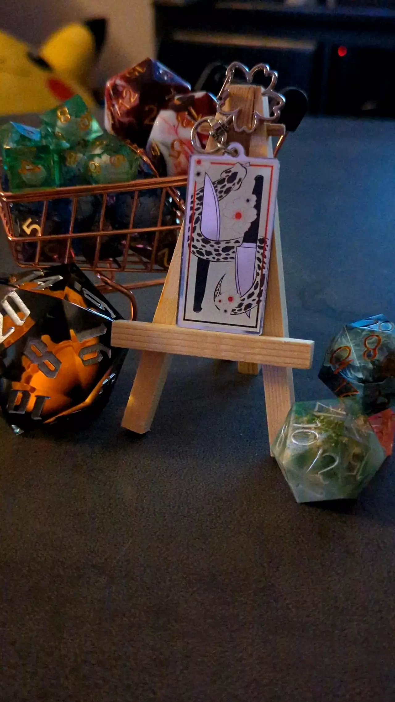 plant/TwinSnakeKnives Mirror Acrylic Keychain-1