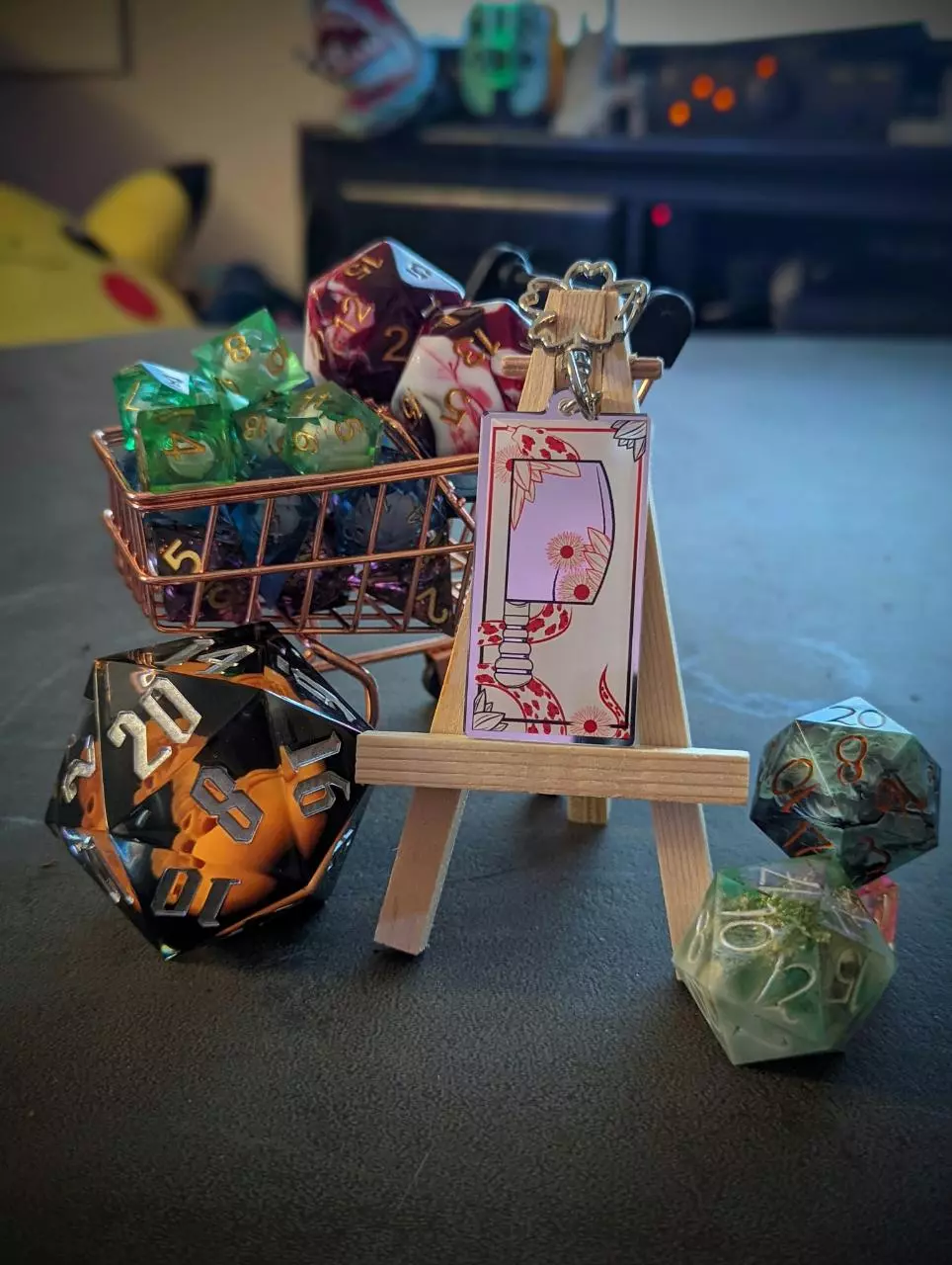 plant/ButcherKnife Mirror Acrylic Keychain-0