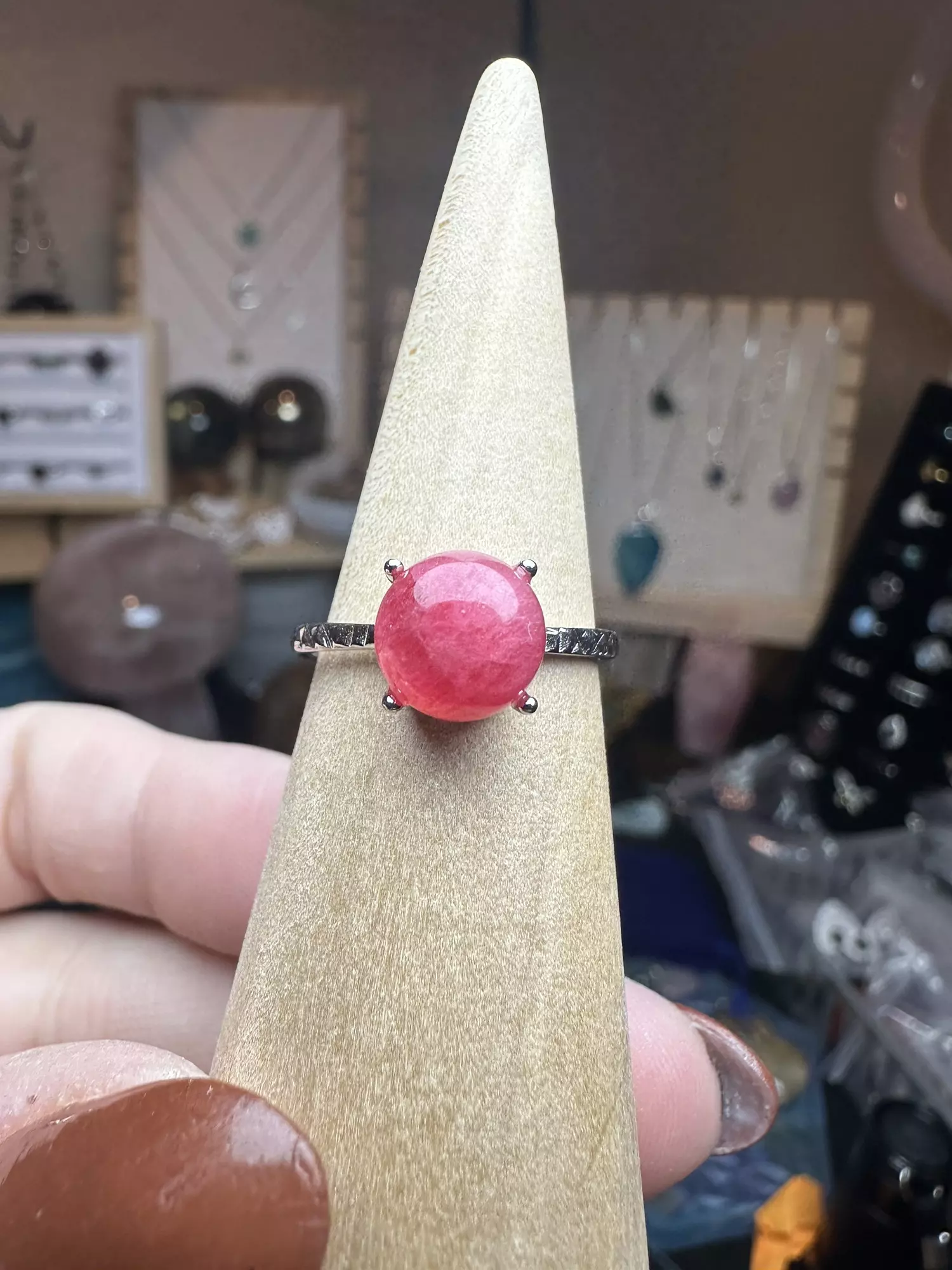 plant/s925 adjustable ring bundle rhodinite, amy, sunstone-1