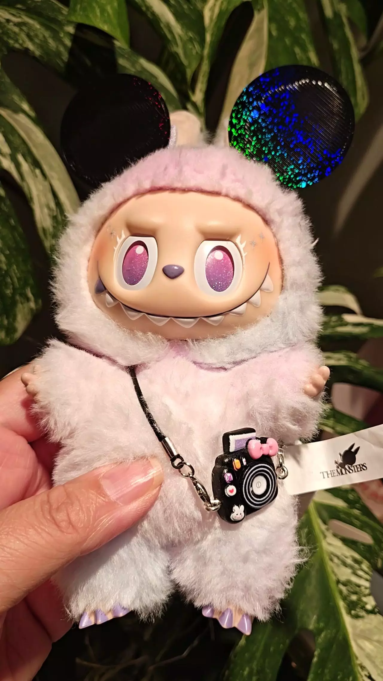 plant/Ears Headband with glitter effect (Labubu and Camera sold separately)-0