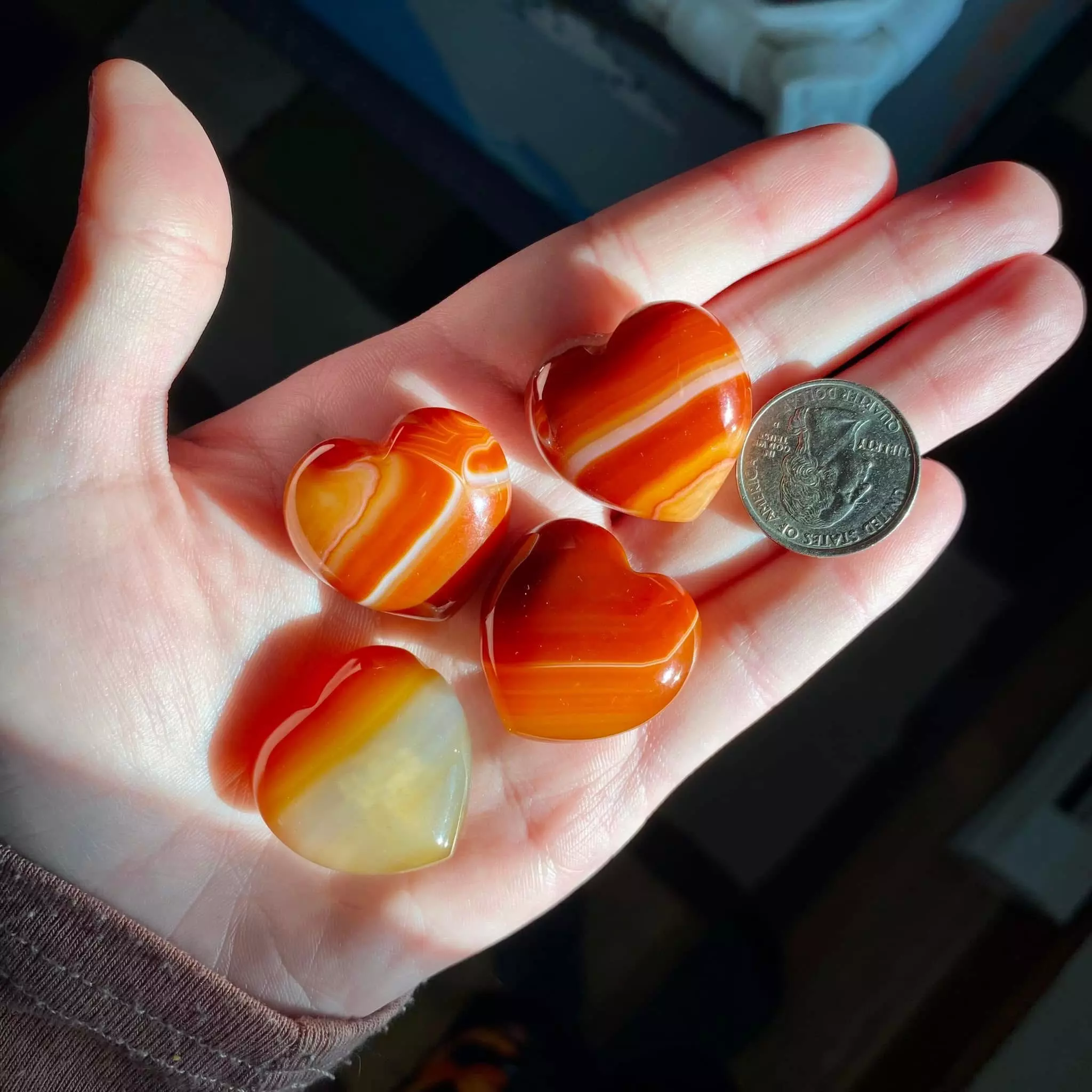 plant/Carnelian Mini Heart-2