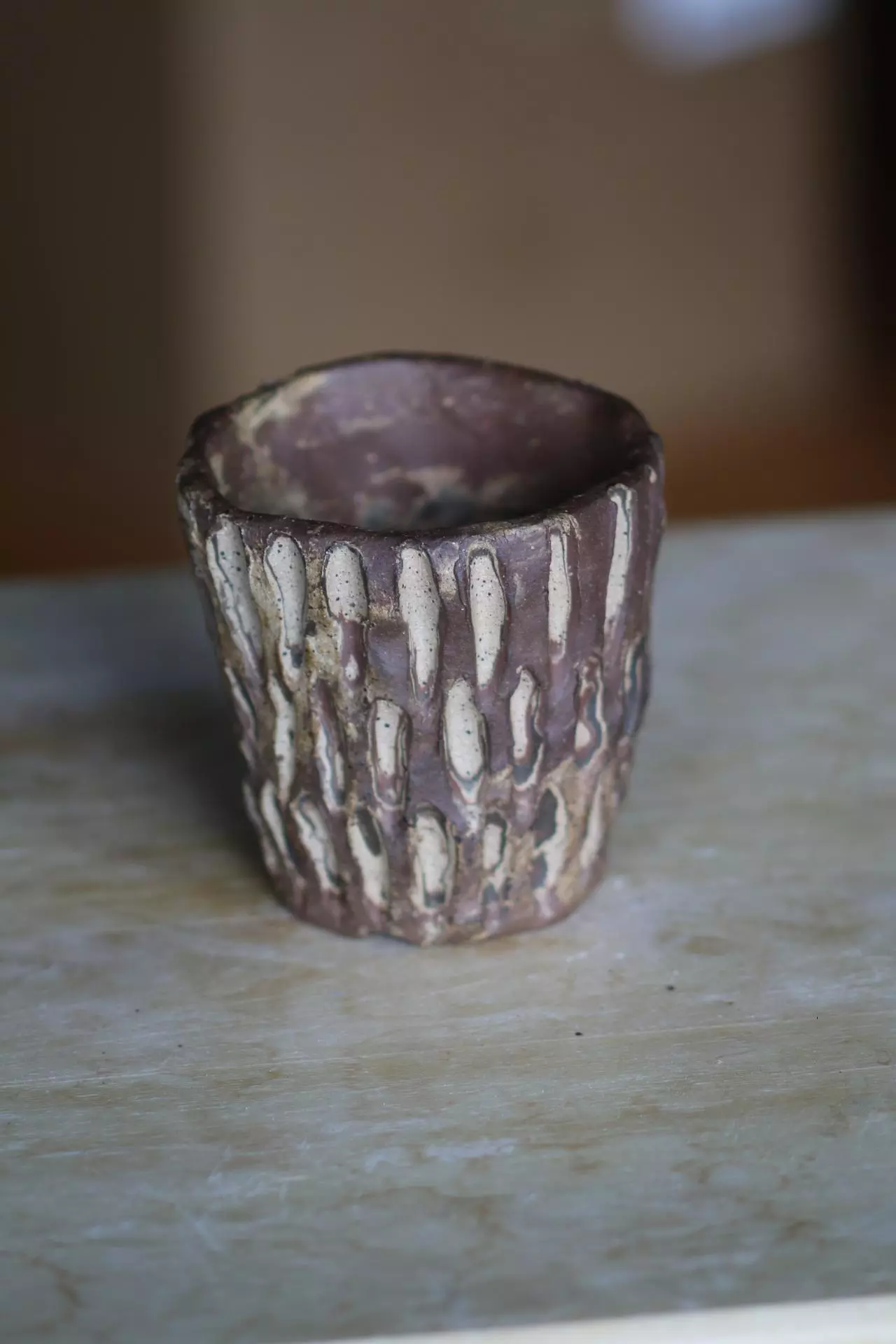 plant/Handmade ceramic pot with drainage -0