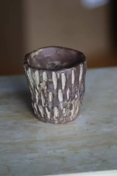 plant/Handmade ceramic pot with drainage -0-thumbnail
