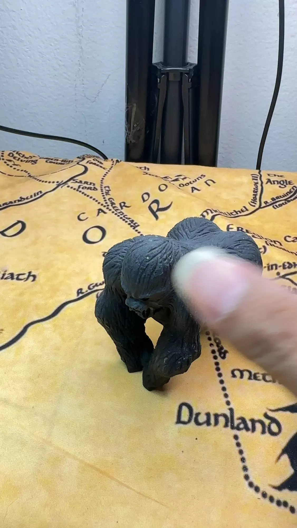 plant/(Was $100) Crushed Tourmaline Carved Gorilla-0