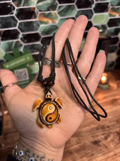 plant/Wooden Turtle Necklace-0-thumbnail