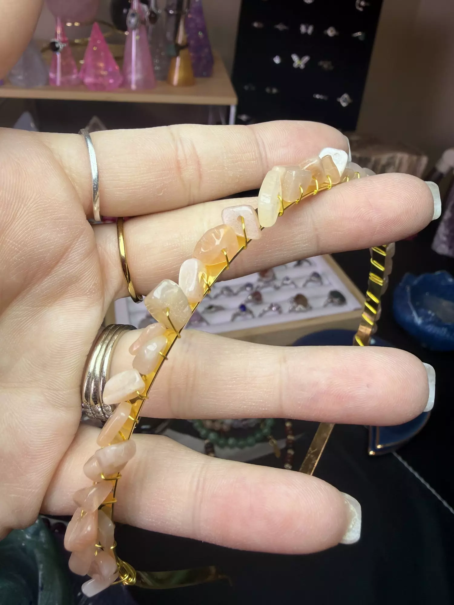 plant/golden sunstone headband-1