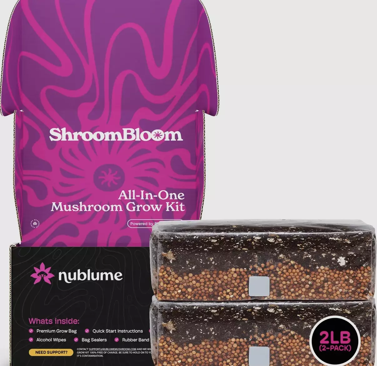 plant/All you need to grow mushroom kit (add your own spores)-3