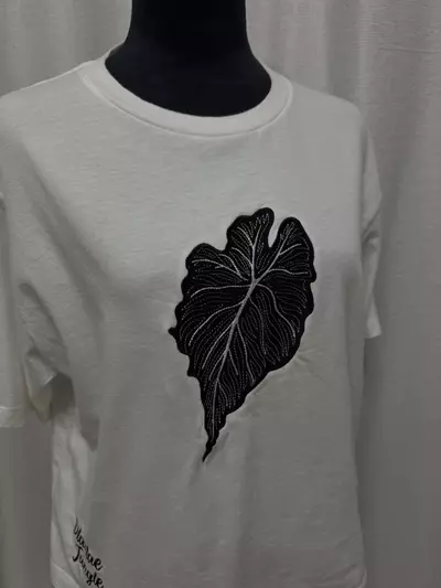 plant/Alocasia’Venom’ - Large  - white - boxy Shirt-1-thumbnail