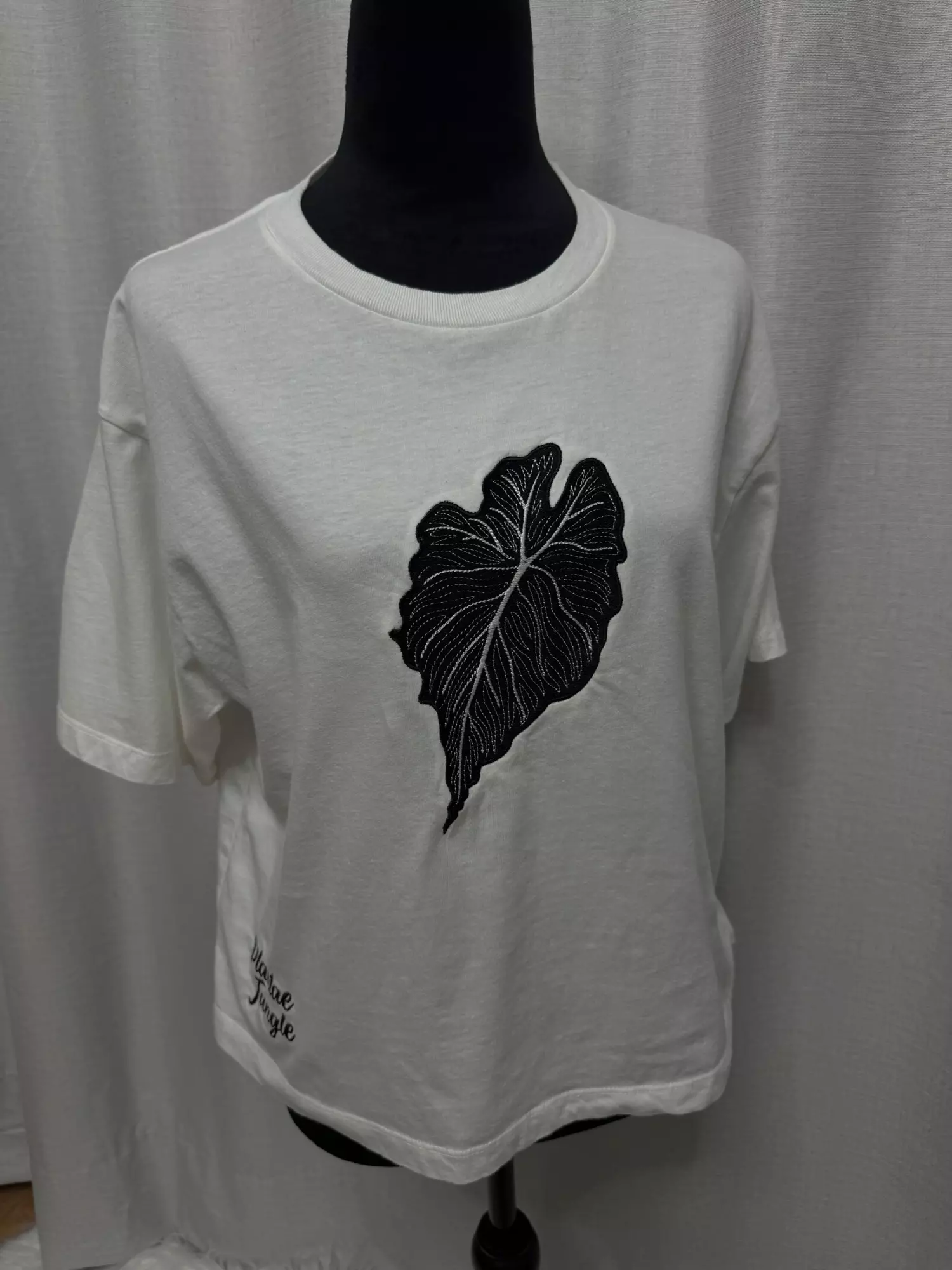 plant/Alocasia’Venom’ - Medium - white - boxy Shirt-0