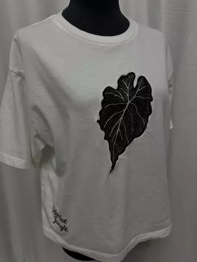 plant/Alocasia’Venom’ - Medium - white - boxy Shirt-1-thumbnail