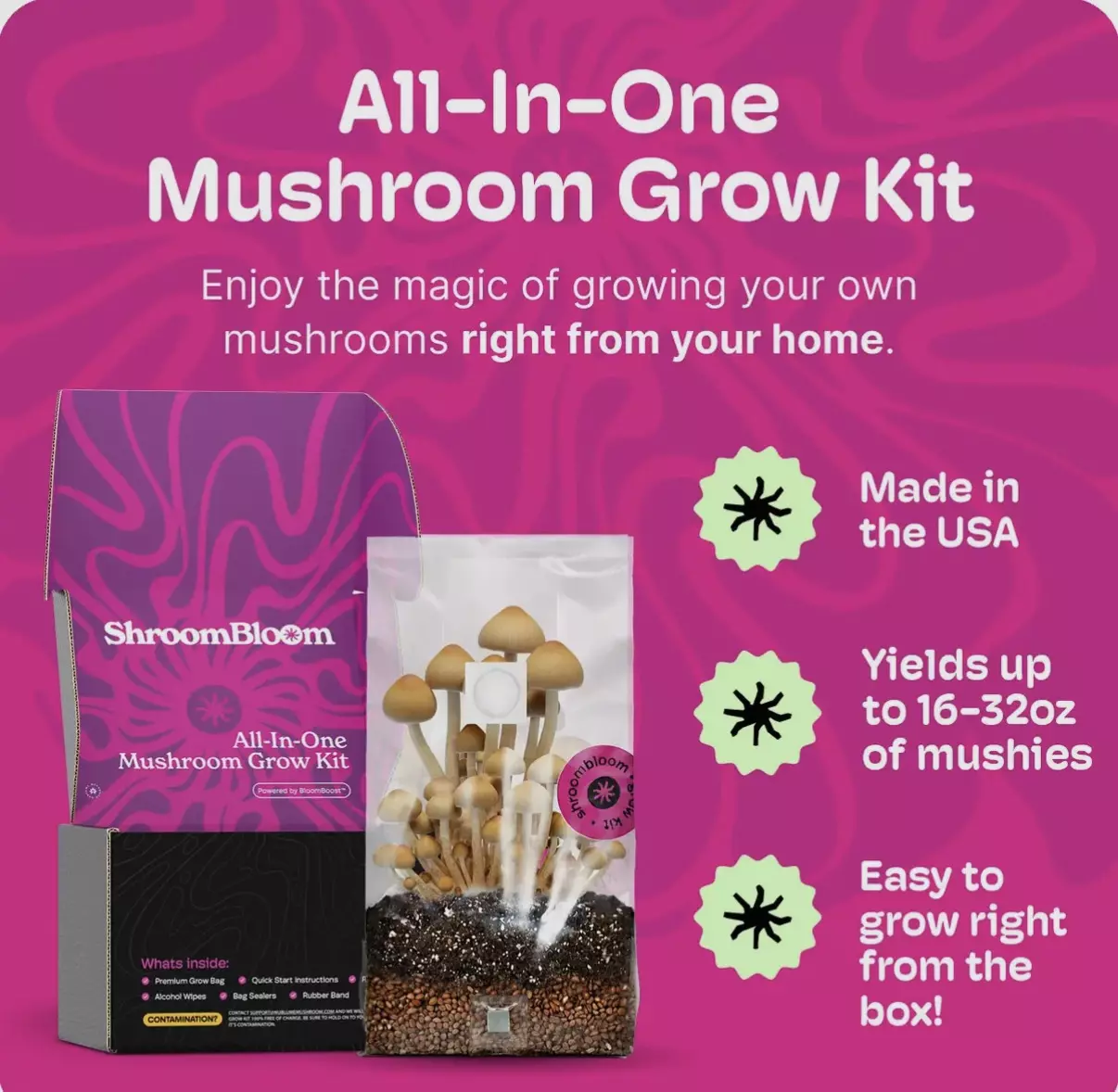 plant/All you need to grow mushroom kit (add your own spores)-0