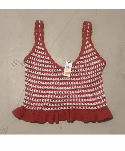 plant/Women’s Crochet Tank Crop SM- NWT-0-thumbnail