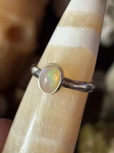 plant/S925 Natural Ethiopian Opal Ring size 11-0-thumbnail