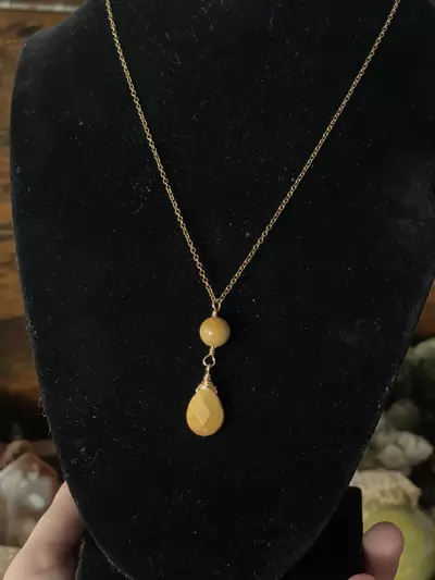 plant/Handmade Mookaite Pendant Necklace-0-thumbnail