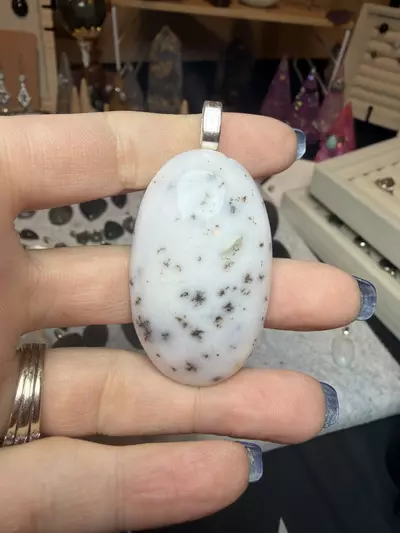 plant/big pink opal with chip at top-0-thumbnail