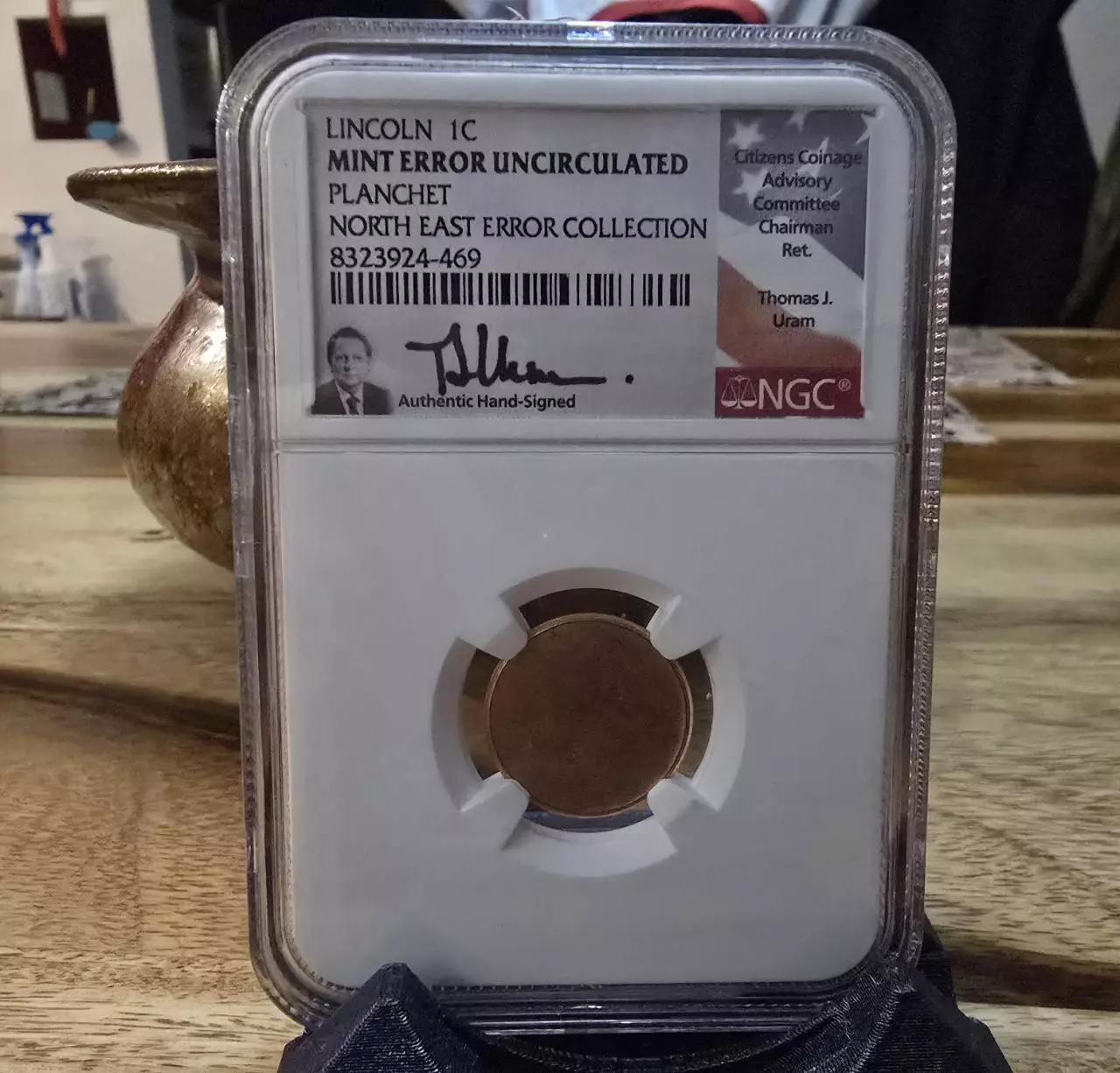 plant/Mint Error Uncirculated Planchet North East Error Collection Blank Penny-0