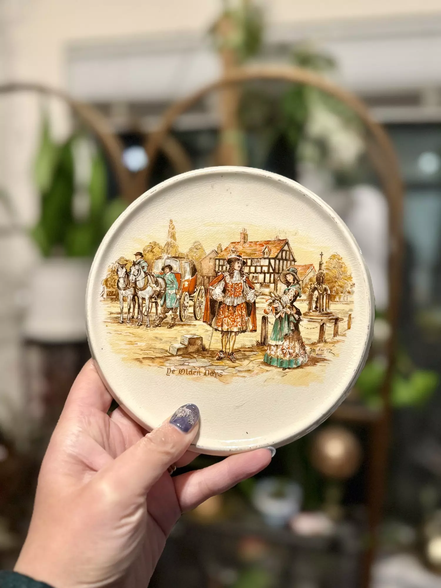 plant/Ceramic trivet (was $15)-0