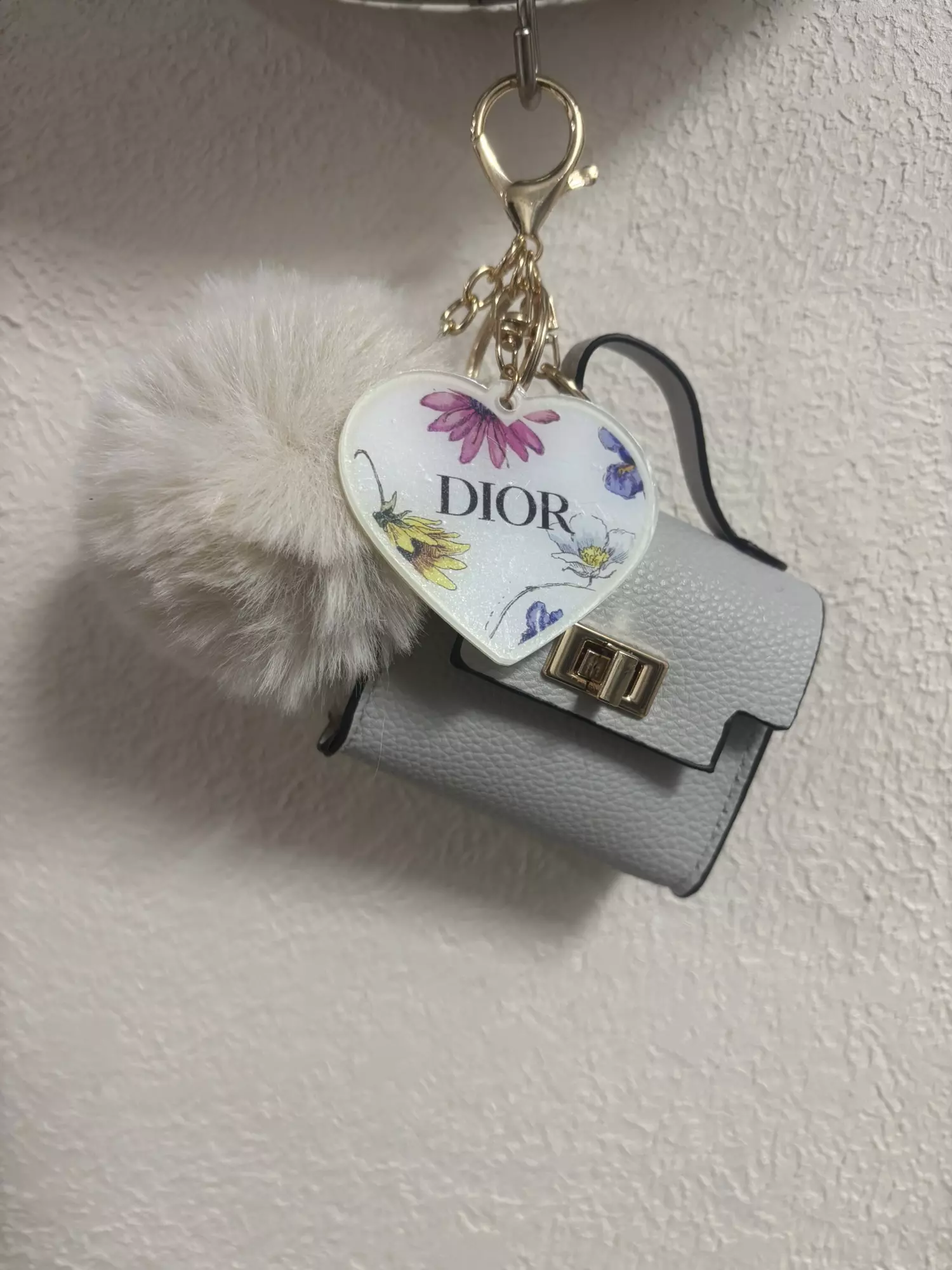 plant/Floral D bag charm-0