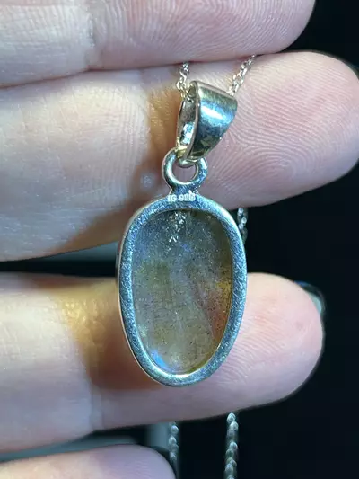 plant/Labradorite Faceted Sterling Pendant-1-thumbnail