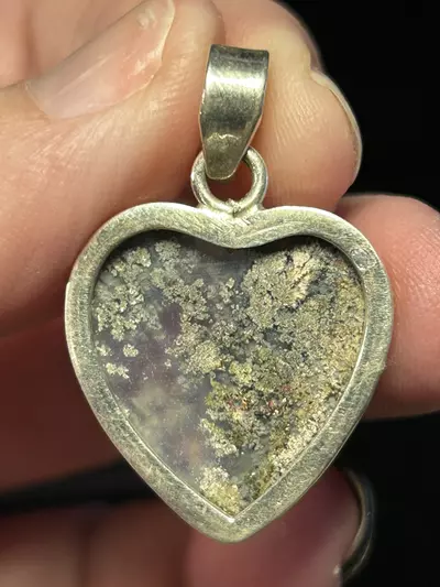 plant/Moss Agate Sterling Heart Pendant-1-thumbnail