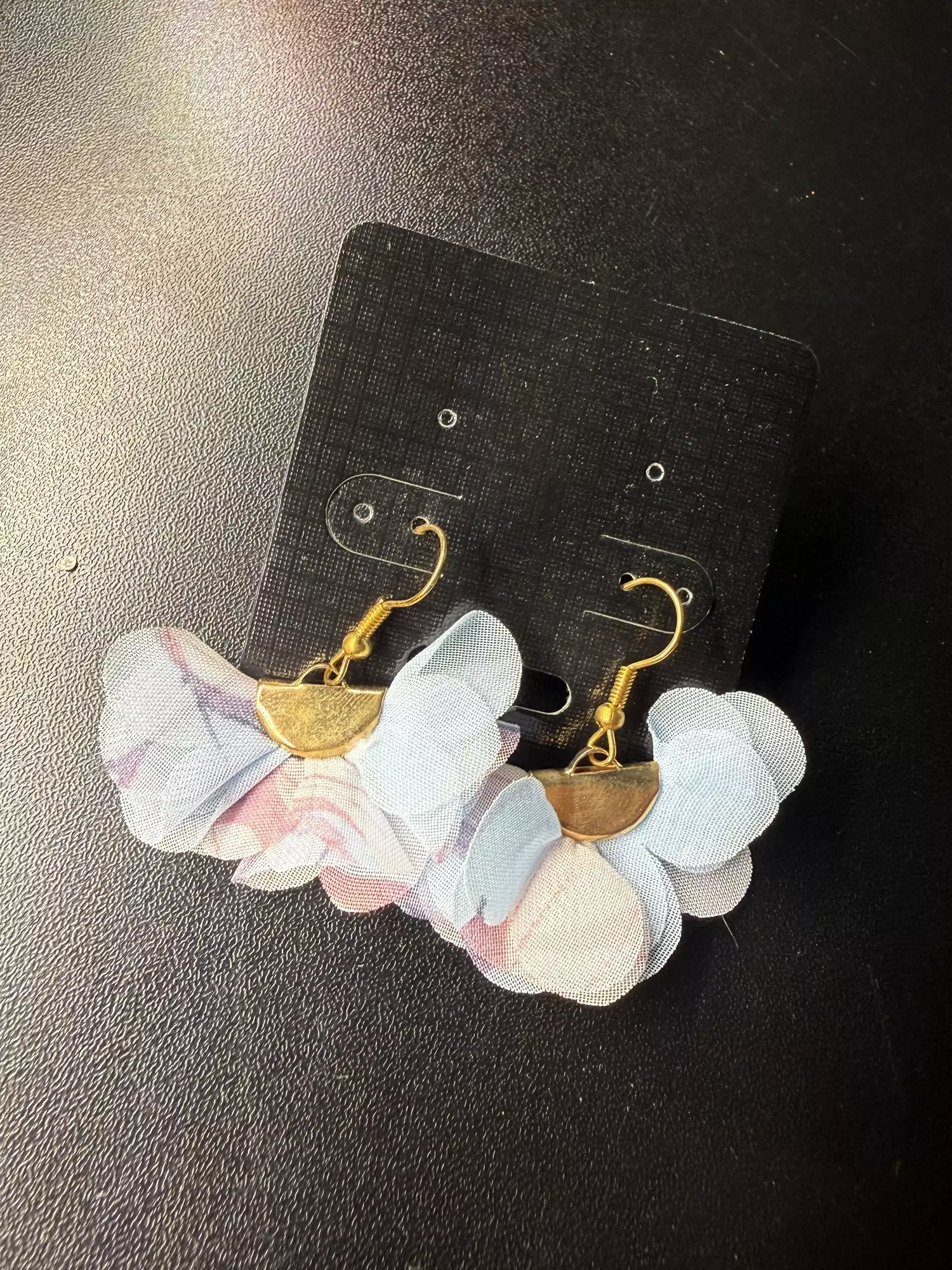 plant/Gold flower Earrings-0