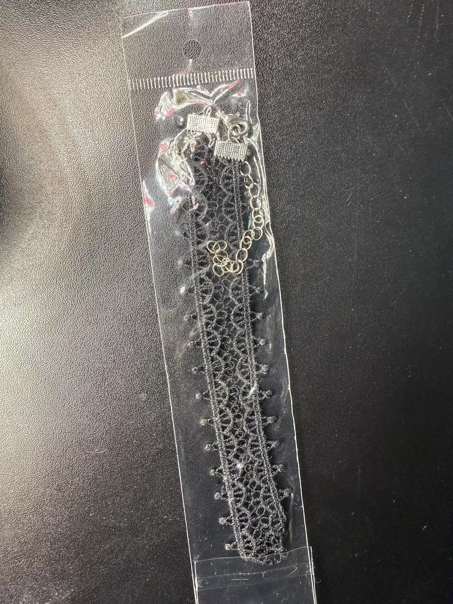 plant/Black Lace Choker -0