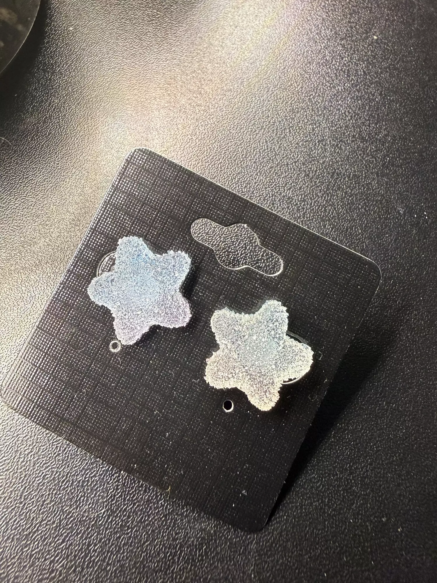 plant/Gummy Star Blue/Purple Earrings -0