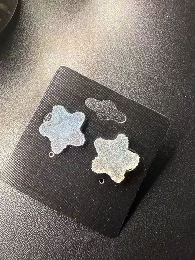 plant/Gummy Star Blue/Purple Earrings -0-thumbnail