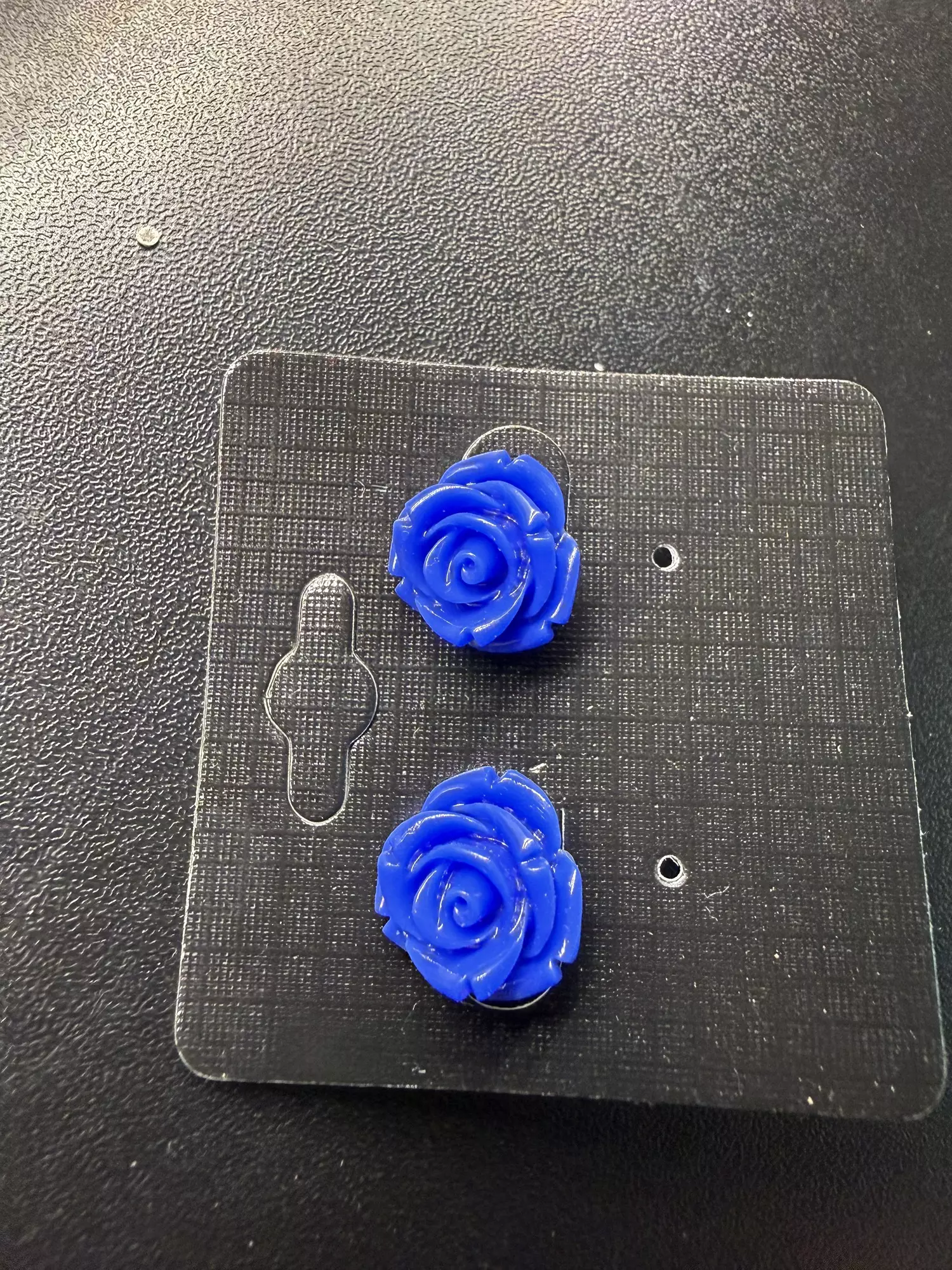 plant/Blue Rose Earrings -0
