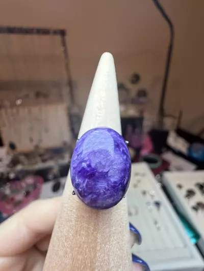 plant/S925 adjustable charoite $60-0-thumbnail
