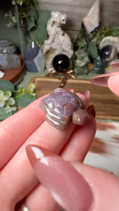 plant/Mini Sea Turtle Red Moss Agate -0-thumbnail