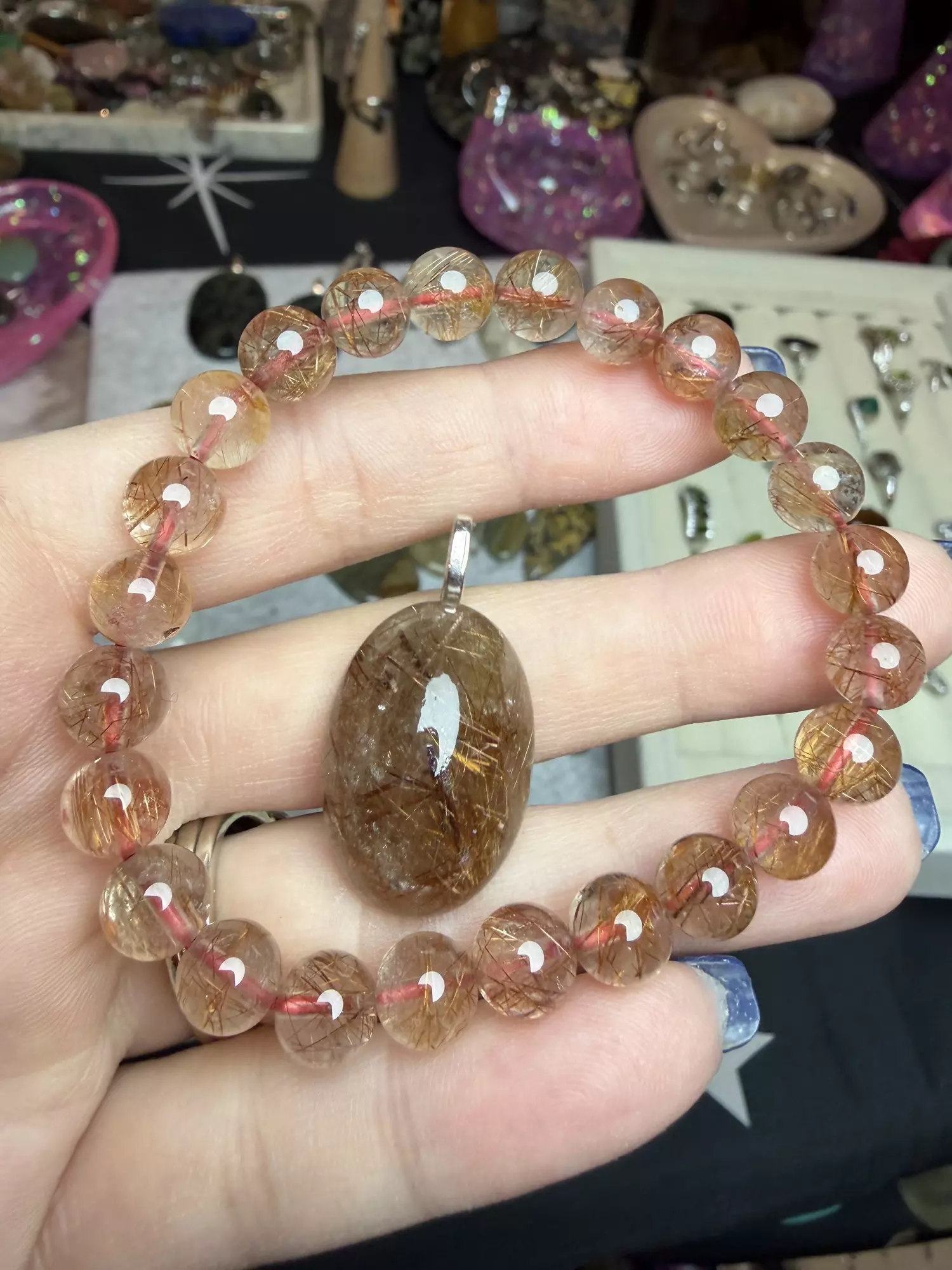 plant/golden rutile set 8mm $42-0