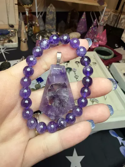 plant/trapeche amethyst set 8mm $69-0-thumbnail