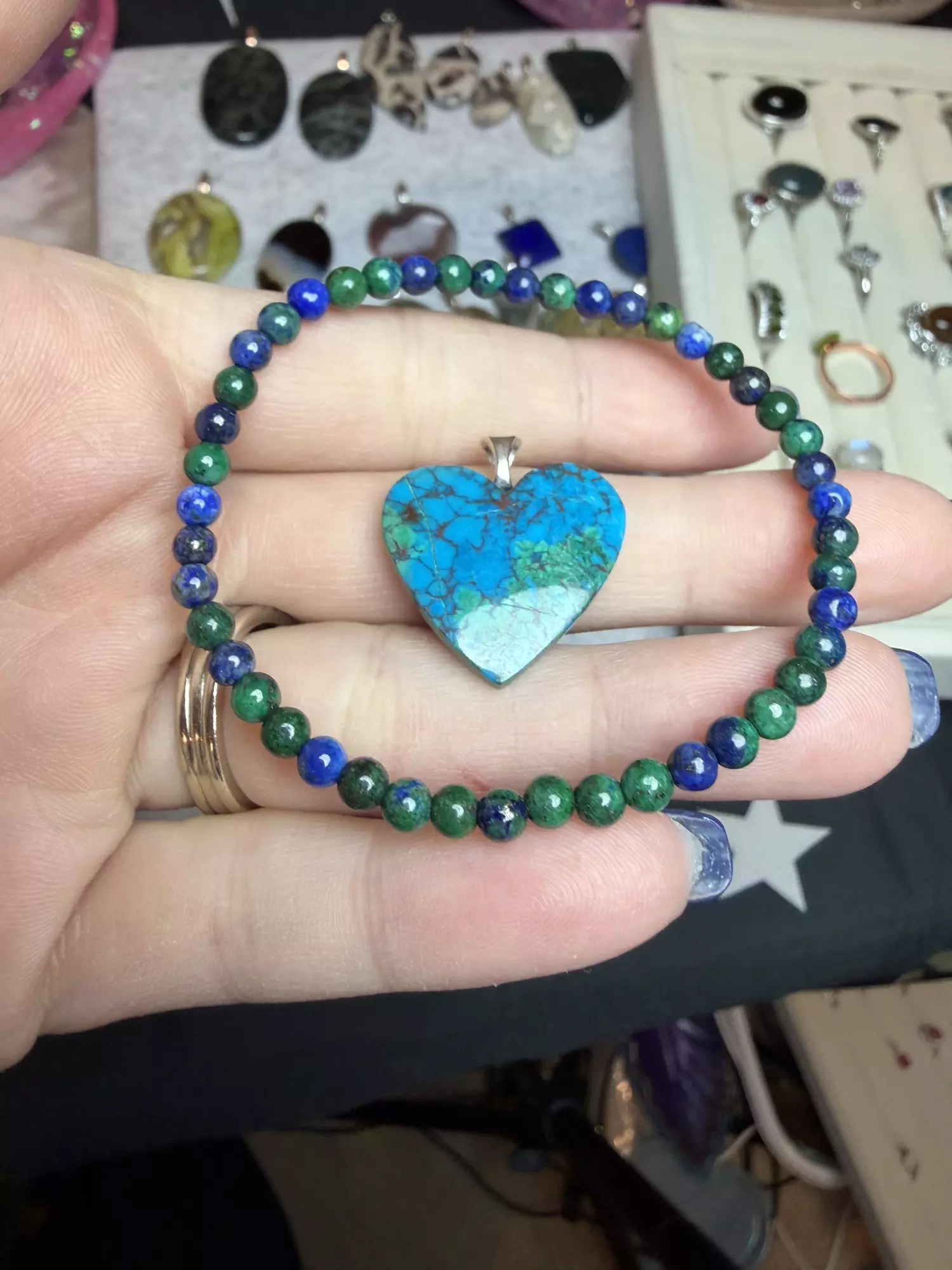 plant/azurite set 4mm $25-0