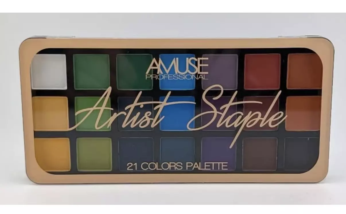 plant/Amuse Artist Staple 21 Color Eyeshadow Palette Net Wt. 0.65 oz-0