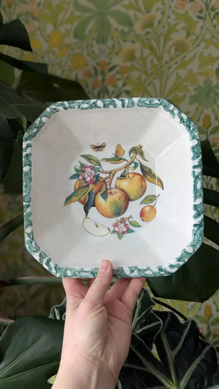 plant/Peaches sponge wear bowl, made in Italy-0