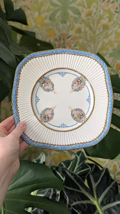plant/Wedgwood Edme plate - hand painted & signed-0-thumbnail