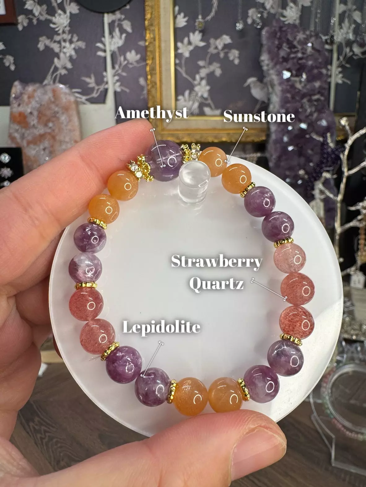 plant/$25| Multistone “Summer Bloom” Beaded Bracelet 8.5-12mm| 6.75” Wrist Size-0