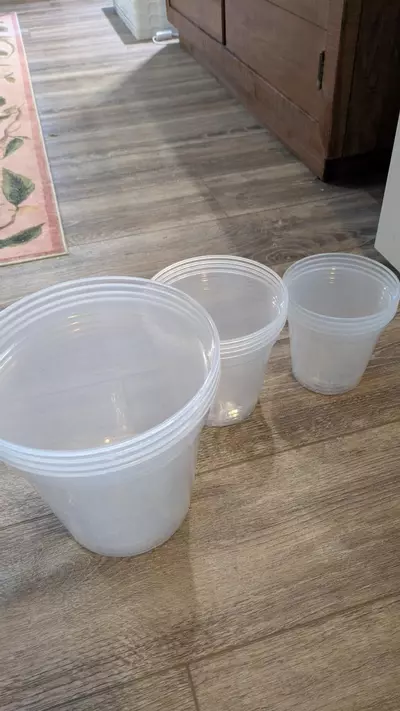 plant/(12) 3 sizes Clear Nursery Pots heavy duty-0-thumbnail