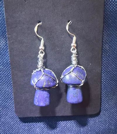 plant/Mushroom earrings-0-thumbnail