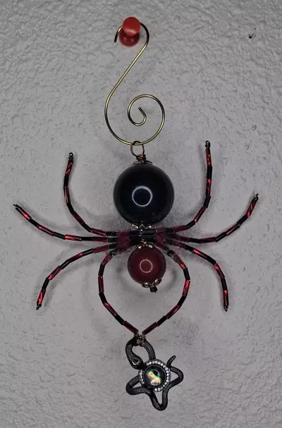 plant/Spider ornament w/ snake-0-thumbnail